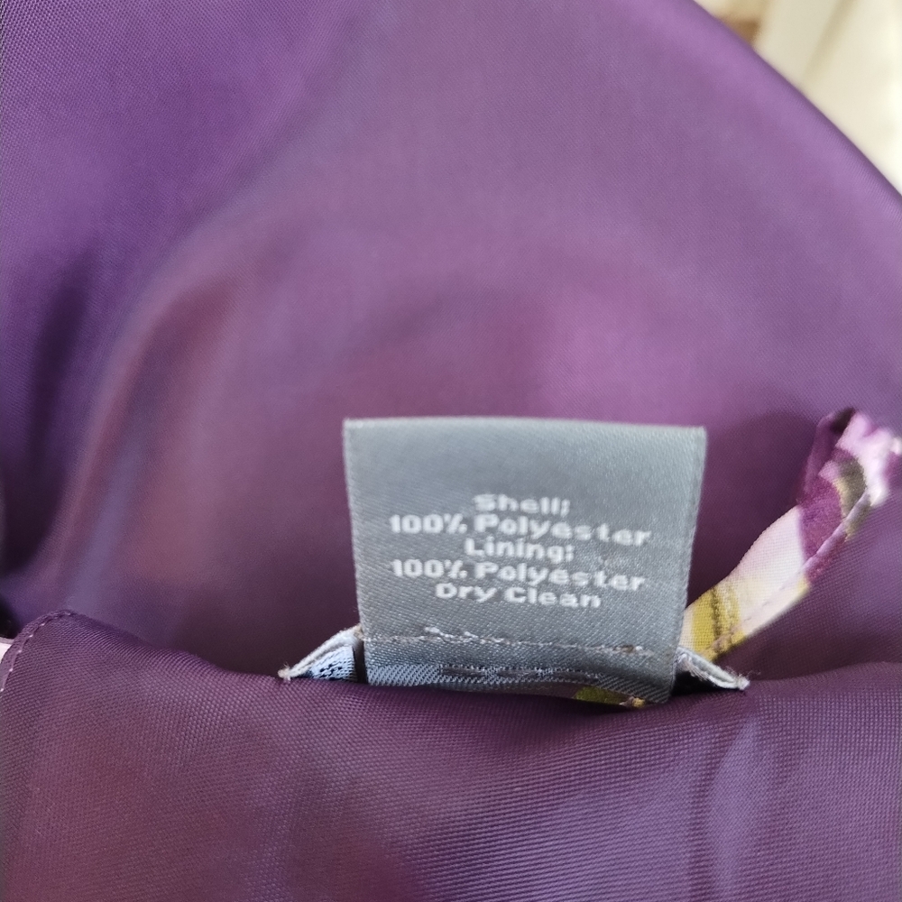 Ann Taylor Floral Purple and Green Dress - Picture 7 of 7